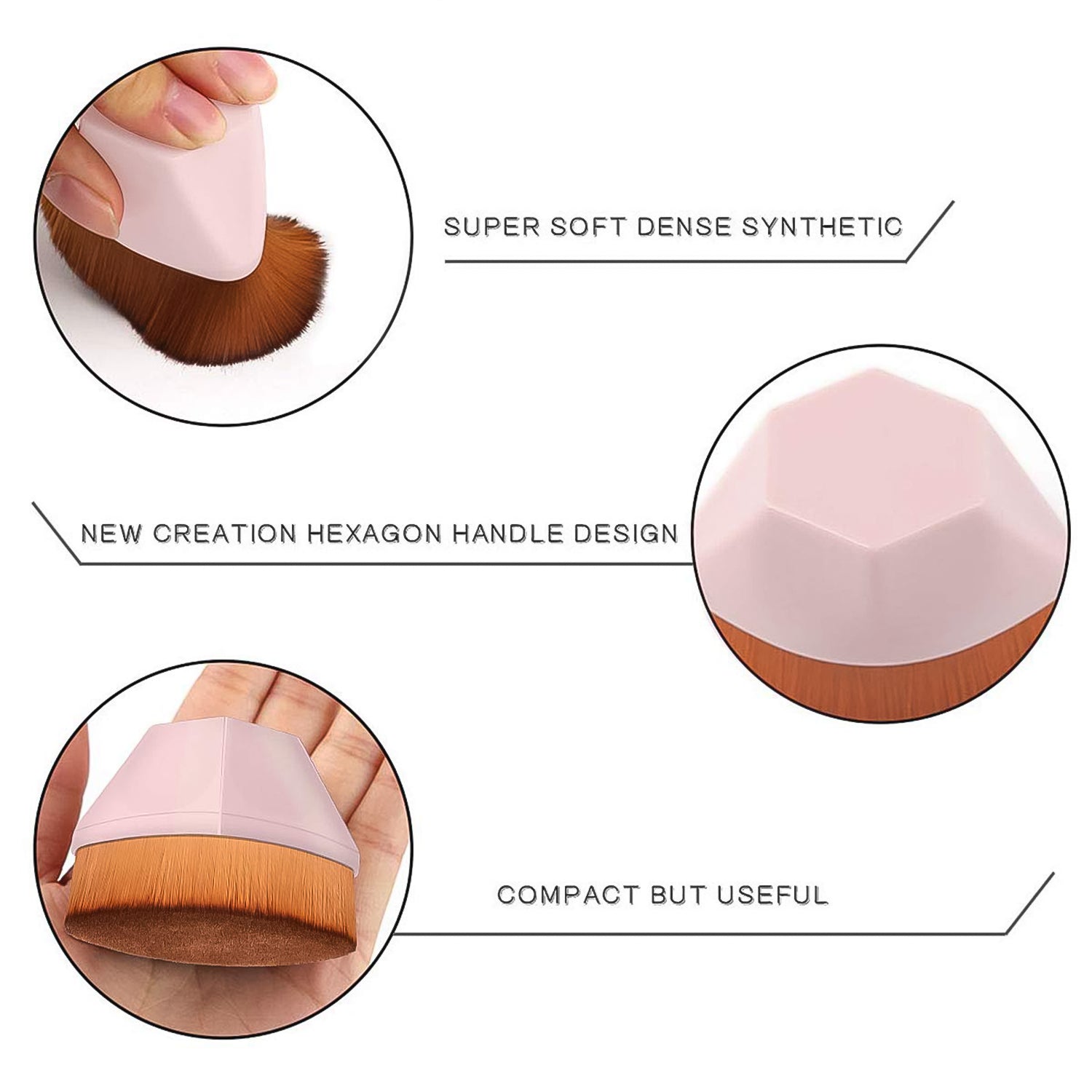 Perfect Foundation Makeup Brush with Portable Case (1 Pc) Perfect Foundation Makeup Brush with Portable Case (1 Pc)